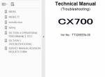 repair manual Hitachi Crawler Crane CX700 Service Manual PDF - 2