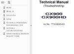 repair manual Hitachi Crawler Crane CX900/900HD Service Manual PDF - 2
