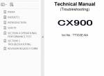 repair manual Hitachi Crawler Crane CX900 NA Service Manual PDF - 2