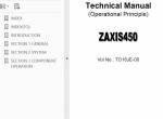 repair manual Hitachi Excavator Zaxis 450 Technical & Workshop Manuals & Circuit Diagrams PDF - 1