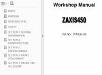 repair manual Hitachi Excavator Zaxis 450 Technical & Workshop Manuals & Circuit Diagrams PDF - 3