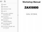 repair manual Hitachi Excavator Zaxis 800 Technical & Workshop Manuals & Circuit Diagrams PDF - 3