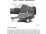 repair manual Case 8455/8465 Round Baler with Tractor Hydraulics PDF Operator’s Manual - 1