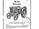 repair manual Case McCormick-Deering W-12 Tractors PDF Operator’s Manual - 1