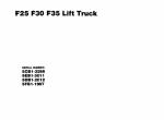 spare parts catalog Cat Lift Trucks F25, F30, F35 Parts Manual PDF - 1