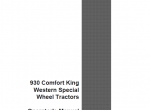 repair manual Case 930 Diesel Comfort King Wheel Tractor PDF Manuals - 1