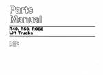 spare parts catalog Cat Lift Trucks R40, R50, RC60 Parts Guide SEBN2587-04 PDF - 4
