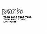 spare parts catalog Cat Lift Trucks T30C, T35C, T40C, T45C, T50C, T55C, TC60C Parts Manual PDF - 1