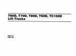spare parts catalog Cat Lift Trucks T60D, T70D, T80D, T90D, TC100D Parts Manual PDF - 1