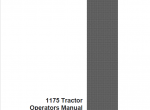 repair manual Case 1175 Tractor PDF Operators Manual - 1