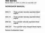 repair manual Manitou Engine 400 Series Repairs Manual PDF - 1