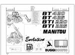 spare parts catalog Manitou Loaders Evolution BT 420, BT 425, BTI 220, BTI 225 Parts Catalog PDF - 1