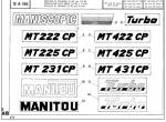 spare parts catalog Manitou Telescopic Loaders Turbo MT222CP, MT225CP, MT231CP, MT422CP, MT425CP, MT431CP Parts Manual - 3