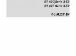 repair manual Manitou Forklifts BT 420, BT 425 Series 3-E2 Repair Manual PDF - 2