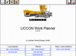Diagnostic Software Liebherr LICCON Work Planner v6.21 Mobile & Crawler Crane 2022 - 5