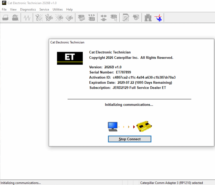 Caterpillar ET 2026A Electronic Technician Diagnostic Software