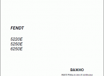 repair manual Fendt 5220E, 5250E, 6250E - 1