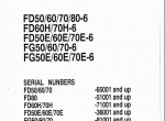 repair manual Komatsu Forklift 2009 - 2