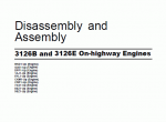 repair manual caterpillar 3126B and 3126E On Highway Engines Service Manual - 1
