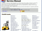 repair manual All Repair Manuals for Hyundai Forklift Trucks up to 2011 release year - 1