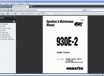 repair manual Komatsu 930E-2 with MTU/DDC 4000 Series Engine - 1