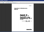 repair manual Komatsu Bulldozers D65E,P-12, D65EX,PX-12 series - 1