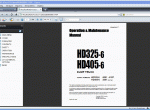 repair manual Komatsu HD325-6 with 6D140E-3 Series Engine - 1