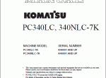 repair manual Komatsu Galeo Hydraulic Excavator PC340LC-7, PC340NLC-7 Shop Manual PDF - 1