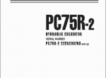 repair manual Komatsu Hydraulic Excavator PC75R-2 - 1