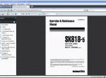 repair manual Komatsu SK818-5 with 4D88E-1 Series Engine - 1
