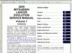 repair manual Mitsubishi Lancer 2005 - 1