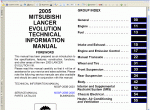 repair manual Mitsubishi Lancer 2005 - 3