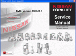 repair manual Nissan Forklift Service Manuals 2009 - 1