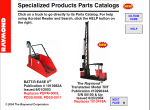 spare parts catalog Raymond forklift - 2