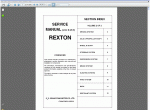 repair manual Ssang Yong REXTON - 2