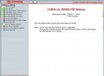 repair manual Toyota Corolla Verso - 1